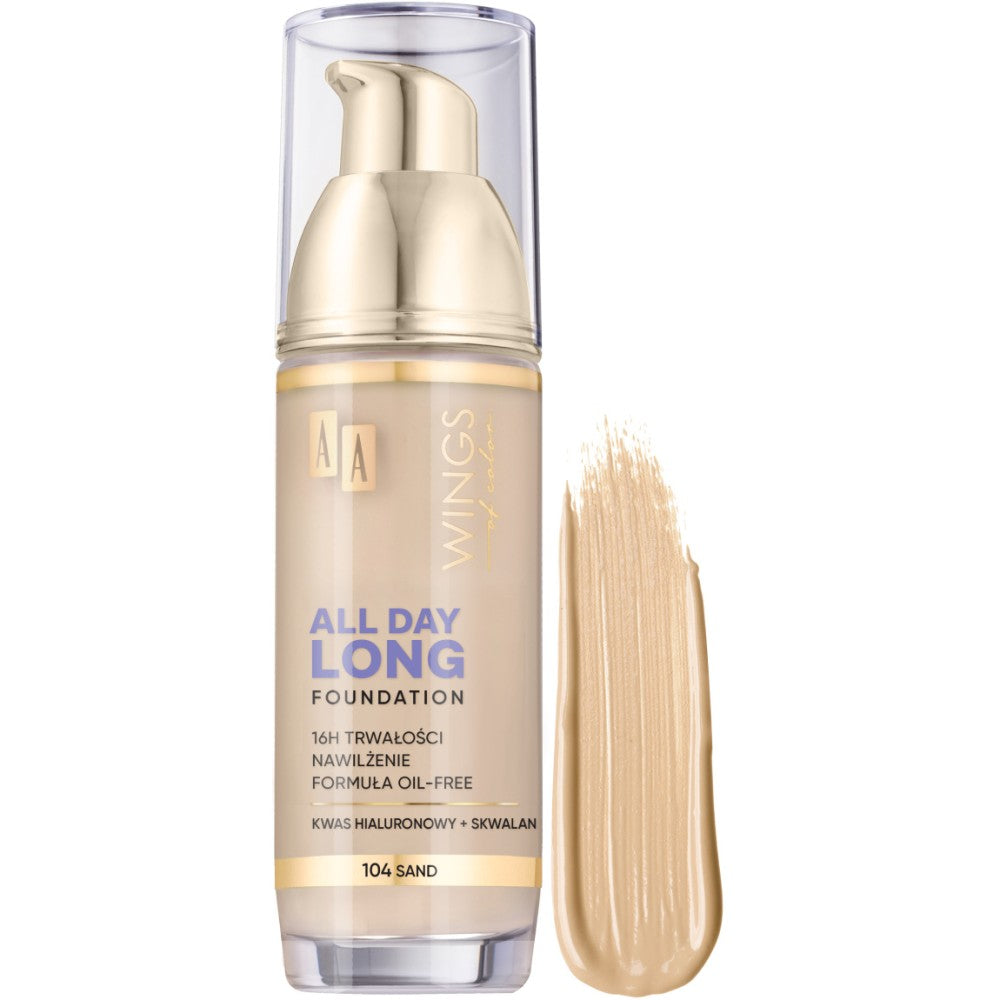 AA WINGS OF COLOR ALL DAY LONG FOUNDATION 16H 35ML