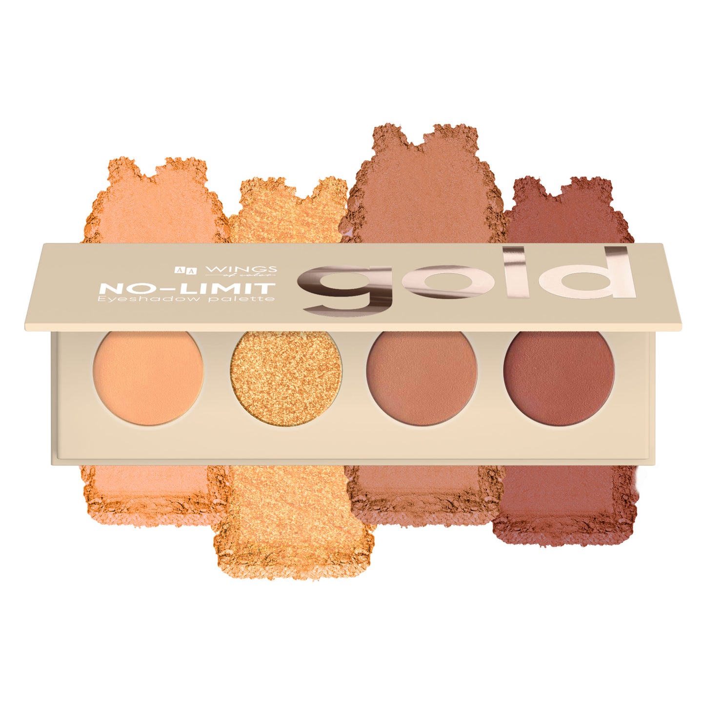 Παλέτα Σκιών Ματιών No Limit Gold AA Wings Of Color 4g