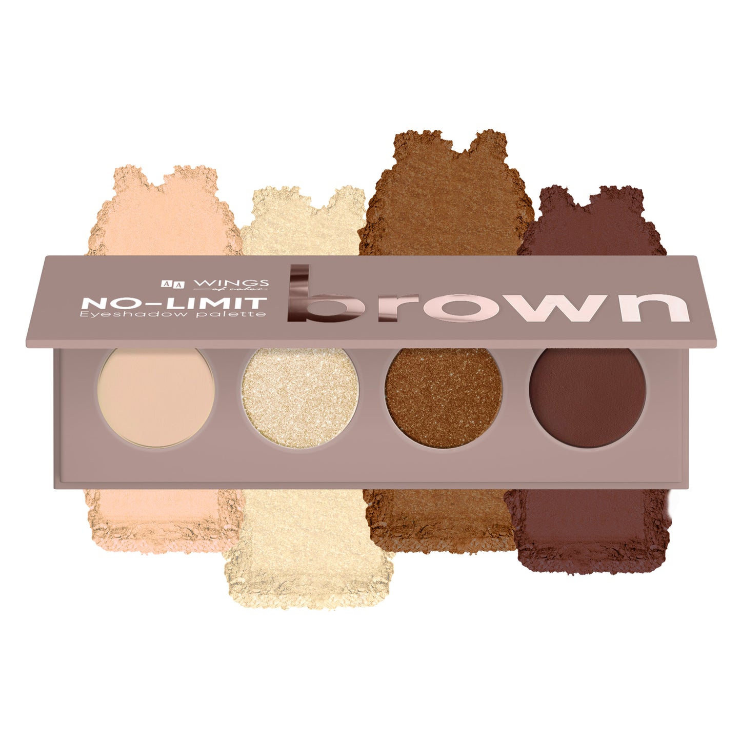 Παλέτα Σκιών Ματιών No Limit Brown AA Wings Of Color 4g