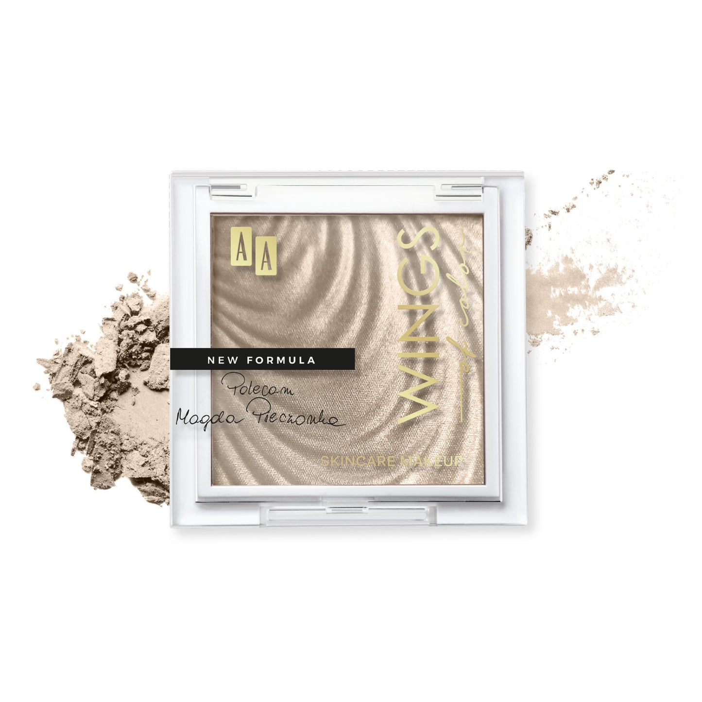 Compact Glass Highlighter 01 Champagne Glow AA Wings Of Color 7gr