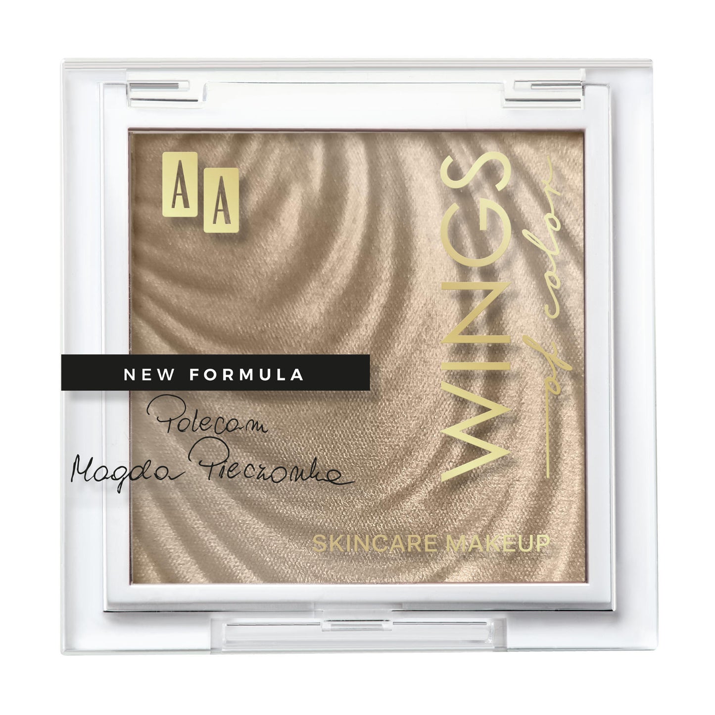 Compact Glass Highlighter 02 Golden Glow AA Wings Of Color 7gr