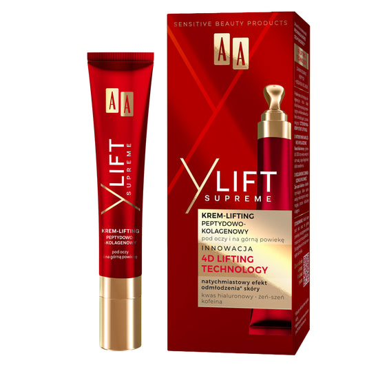 Y Lift Supreme Κρέμα Ανόρθωσης Ματιών & Βλεφάρων Peptide-Collagen AA 15ml