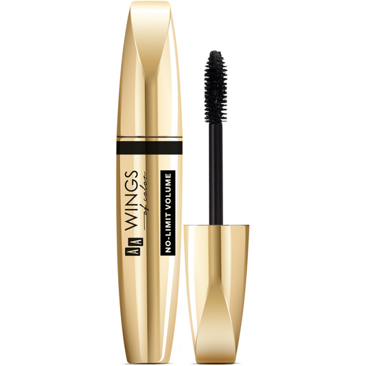 AA WINGS OF COLOR NO LIMIT VOLUME NOIR MAXIMUM VOLUME BOOST MASCARA BLACK 6G