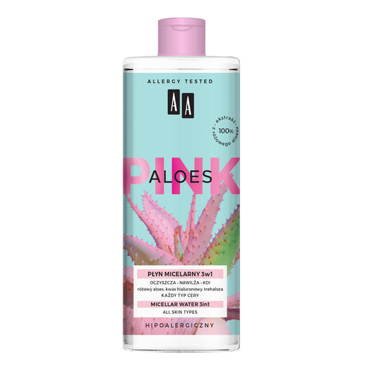 ΜΙΚΥΛΛΙΑΚΟ ΝΕΡΟ 3 ΣΕ 1 AA ALOES PINK MICELLAR WATER 3 IN 1 400 ML