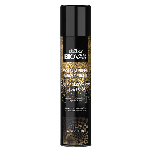 ΞΗΡΟ ΣΑΜΠΟΥΑΝ ΜΑΛΛΙΩΝ ΓΙΑ ΟΓΚΟ LBIOTICA BIOVAX GLAMOUR PHYTOKERATIN TREATMENT DRY SHAMPOO VOLUME 200ML