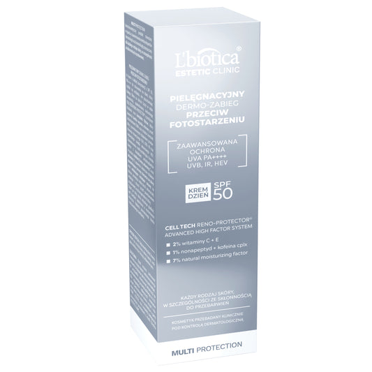 L'BIOTICA Estetic Clinic MULTI Protection Care dermo θεραπεία ημέρας κρέμα SPF50 35 ml