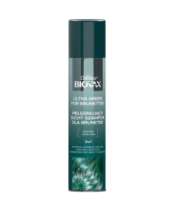 BIOVAX Glamour Ultra Green for Brunettes ξηρό σαμπουάν 200 ml