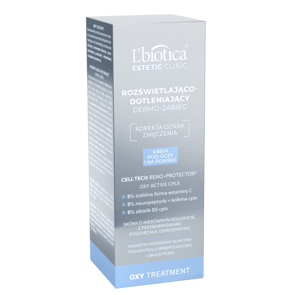 L'biotica Estetic Clinic OXY Treatment illuminating oxygenating dermo treatment eye cream 15 ml