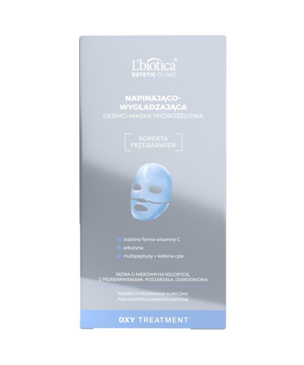 L'biotica Estetic Clinic OXY Treatment tightening and smoothing dermo hydrogel mask 1pcs
